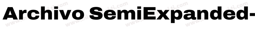 Archivo SemiExpanded字体转换